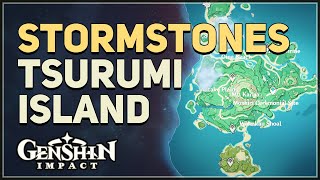 Tsurumi Island Stormstones Genshin Impact [upl. by Skardol]