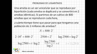 07 Problemas de logaritmos [upl. by Joannes]