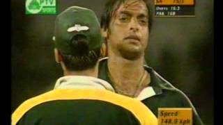 Shoaib Akhtar Greatest over  Epic Tony Grieg commentary [upl. by Joktan]