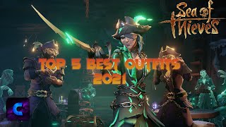 Top 5 Sea Of Thieves Outfits  Sea Of Thieves Best Outfits  Craul [upl. by Sinnylg837]