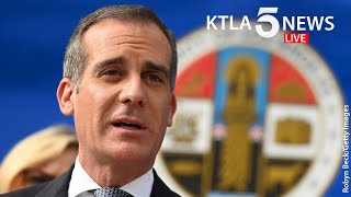 Coronavirus LA Mayor Eric Garcetti provides update on COVID19 response [upl. by Bartle]