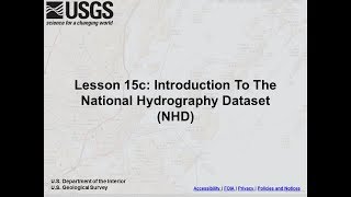 Lesson 15c  Introduction to the National Hydrography Dataset [upl. by Auoy]