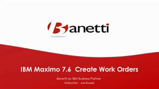 Maximo Training  How to Create a Work Order In Maximo  IBM Maximo Asset Management [upl. by Nedlog]