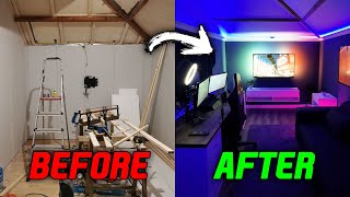 DIY  Built My Own Budget Gaming Room In 5 Minutes Timelapse [upl. by Eedna]