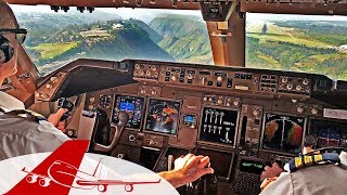 CHALLENGING LANDING QUITO  BOEING 747 COCKPIT VIEW  4K [upl. by Nadoj50]