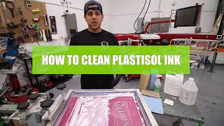 How to clean plastisol ink off screen Updated [upl. by Murial437]