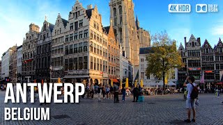 Antwerp Exploring City Centre  🇧🇪 Belgium 4K HDR Walking Tour [upl. by Aridni]