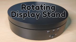 Rotating Display Stand  Electric Turntable  Unboxing and Review [upl. by Olinad]