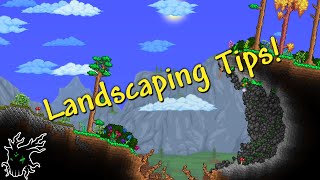 Simple Landscaping Tips Forest  Build Tips  Terraria 14 [upl. by Thea]