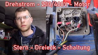 Drehstrommotor  Stern Dreieckschaltung ElektroM [upl. by Ardnasac941]