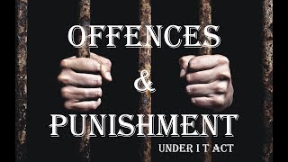 Offences and Punishment under I T Act  Information Technology Act 2000 Law Guru [upl. by Attelrac]