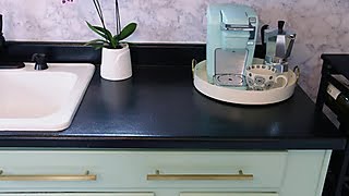 How to Paint Laminate Kitchen Countertops  DIY Network [upl. by Ennovoj]