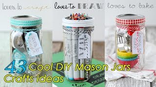 43 DIY Mason Jars Crafts Ideas [upl. by Attolrac]