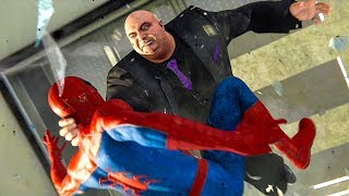 KINGPIN vs SPIDER MAN Boss Fight  SpiderMan PS4 PRO 1080p HD [upl. by Ymrots332]