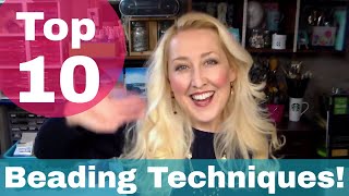 Top 10 Techniques for Beaded Jewelry [upl. by Elleinnod550]