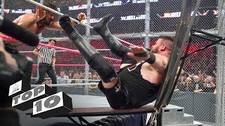 Wildest moments inside Hell in a Cell  WWE Top 10 [upl. by Ithnan995]