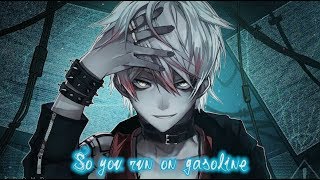 【Nightcore】→ Gasoline Rock Cover  Lyrics [upl. by Horwitz]