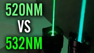 Laser Pointers 520nm vs 532nm Comparison [upl. by Landel]