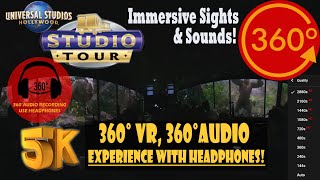 WorldFamous Studio Tour Immersive 360 VR  Universal Studios Hollywood 5K 360°  360° Audio [upl. by Eirrotal]