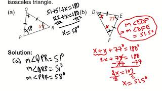 Geometry Lesson 42 Isosceles and Equilateral Triangles [upl. by Yneffit]