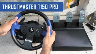 Thrustmaster T150 PRO Unboxing Review amp Setup Guide 2023 ENGLISH [upl. by Haeluj]