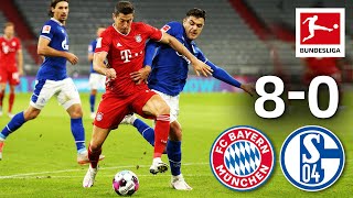 Bayern dominates Schalke with 8 goals  FC Bayern  Schalke  80  Matchday 1 – Bundesliga 2021 [upl. by Eemiaj]