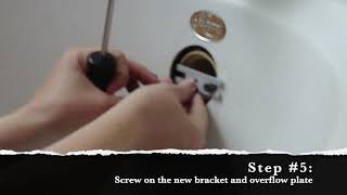 Replace a Bathtub Overflow Plate [upl. by Quintie]