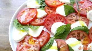 How to Make Insalata Caprese  Salad Recipes  Allrecipescom [upl. by Currier]