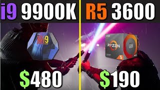 Ryzen 5 3600 vs i9 9900K  How Big is the Difference [upl. by Anesor]