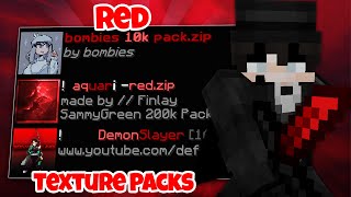 The BEST Red Texture Packs For Hypixel Bedwars 189 PvP [upl. by Wyne]