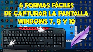 💻 Cómo Hacer CAPTURA DE PANTALLA en PC  6 Formas para Hacer SCREENSHOT en PC  Windows 7 8 y 10 ✅ [upl. by Auqinehs]