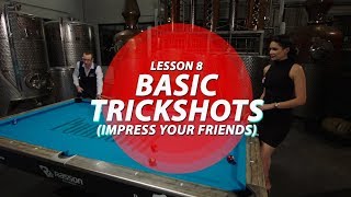 Billiards Tutorial Easy Trick Shots to Impress your Friends [upl. by Rafaellle]