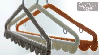 Crochet Coat Hangers  BEGINNER  The Crochet Crowd [upl. by Elonore]