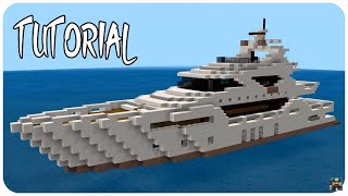 Minecraft Super Yacht 3 Tutorial  Minecraft Yacht Tutorial [upl. by Macdonald]