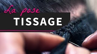 Comment faire un tissage  Pose Tissage  extensions Extiff [upl. by Aicelet349]