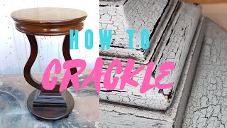 How to Crackle Finish on Furniture [upl. by Berny782]