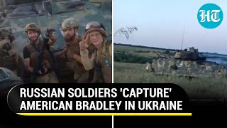 Russian Soldiers Flaunt Captured American Bradley In Ukraine Send Greetings To Zelensky  Viral [upl. by Sedinoel974]