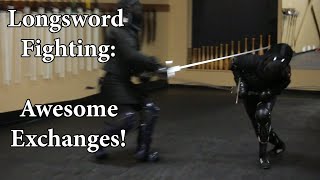 Longsword Fighting  Awesome Exchanges [upl. by Minette]