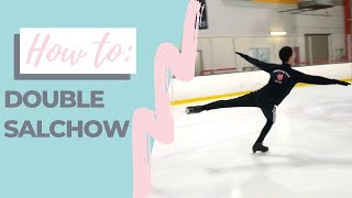 HOW TO DO THE DOUBLE SALCHOW  Coach Michelle Hong [upl. by Eugenides]