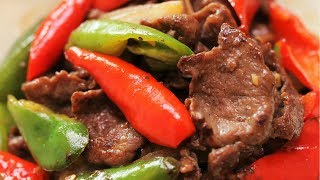 BETTER THAN TAKEOUT  Pepper Steak Recipe [upl. by Sivram625]