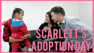 SCARLETTS ADOPTION DAY  CHINA ADOPTION [upl. by Niamrej]