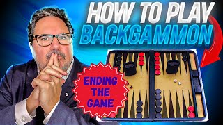 ENDING THE GAME  How To Play Backgammon  EASY  Part 3  Bearing Off [upl. by Ykceb]