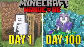 I Spent 100 Days Getting As Rich As Possible In Minecraft Hardcore Mode And Heres What Happened [upl. by Yelhak]