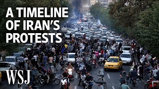 How Irans Protests Engulfed the Country A Timeline  WSJ [upl. by Kolk]