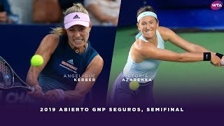 Angelique Kerber vs Victoria Azarenka  2019 Monterrey Open Semifinal  WTA Highlights [upl. by Coppock963]