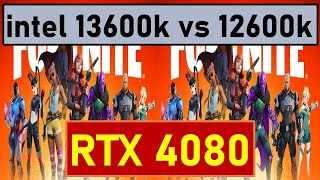 RTX 4080 benchmarks with intel 13600K vs 12600K 10 Games tested [upl. by Enilorac]