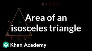 Area of an isosceles triangle [upl. by Konrad]