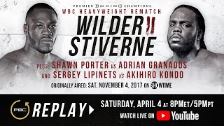 PBC Replay Deontay Wilder vs Bermane Stiverne 2  Full Televised Fight Card [upl. by Leah]