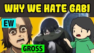 TOP 5 REASONS WE HATE GABI from Attack on Titan AOT SNK [upl. by Vieva]