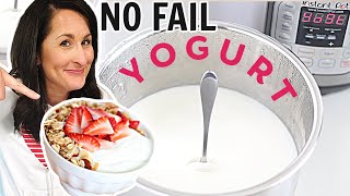 The EASIEST Instant Pot Yogurt  No Boil  No Fail  3 Ingredients [upl. by Femmine]